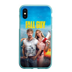 Чехол для iPhone XS Max матовый Ryan Gosling and Emily Blunt каскадеры