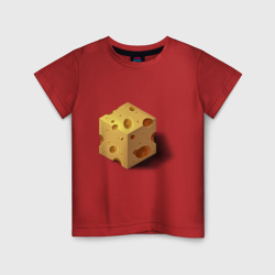 Кубик сыра – Детская футболка хлопок с принтом купить со скидкой в -20%