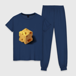Кубик сыра – Женская пижама хлопок с принтом купить со скидкой в -10%