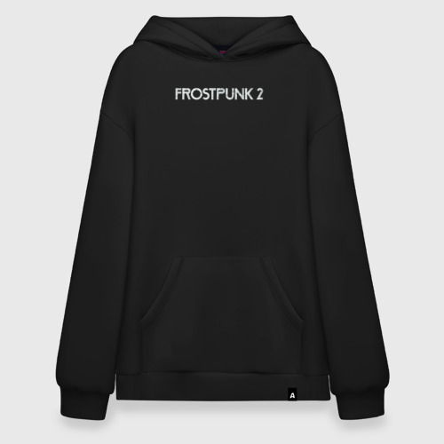 Худи SuperOversize хлопок Frostpunk 2 logo, цвет черный