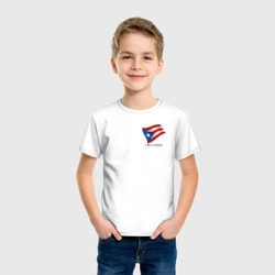 Футболка с принтом I'm Cuban - motto для ребенка, вид на модели спереди №2. Цвет основы: белый