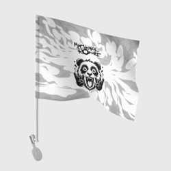 My Chemical Romance рок панда на светлом фоне – Флаг для автомобиля с принтом купить
