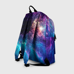 Рюкзак с принтом Imagine Dragons space rock для любого человека, вид сзади №1. Цвет основы: белый
