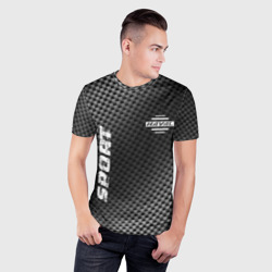 Мужская футболка 3D Slim Haval sport carbon - фото 2