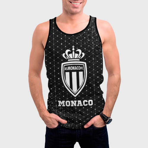 Мужская майка 3D Monaco sport на темном фоне, цвет 3D печать - фото 3