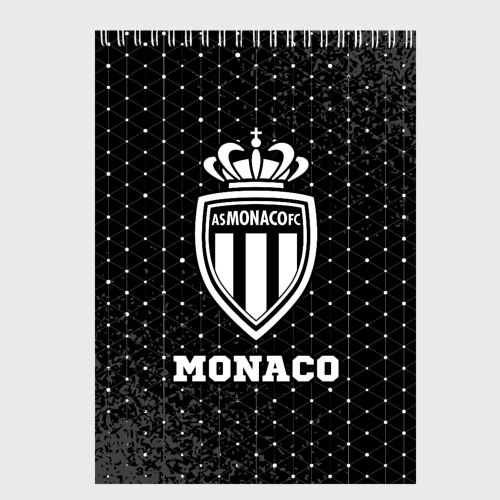 Скетчбуки с принтом Monaco sport на темном фоне, вид спереди №1
