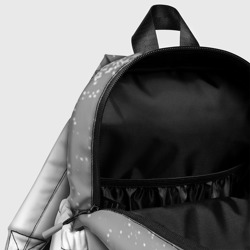 Рюкзак с принтом Inter sport на светлом фоне вертикально для ребенка, вид на модели спереди №4. Цвет основы: белый
