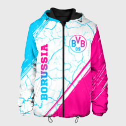 Мужская куртка 3D Borussia neon gradient style вертикально