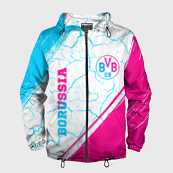 Borussia neon gradient style вертикально – Мужская ветровка 3D с принтом купить