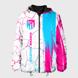 Atletico Madrid neon gradient style по-вертикали – Мужская куртка 3D с принтом купить со скидкой в -10%