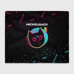 Nickelback - rock star cat – Плед 3D с принтом купить со скидкой в -14%