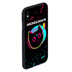 Чехол для iPhone XS Max матовый Nickelback - rock star cat - фото 2