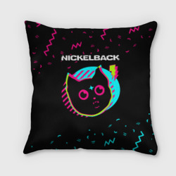 Nickelback - rock star cat – Подушка 3D с принтом купить