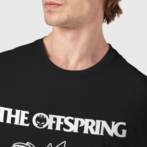 Мужская футболка хлопок The Offspring rock panda, цвет черный - фото 6