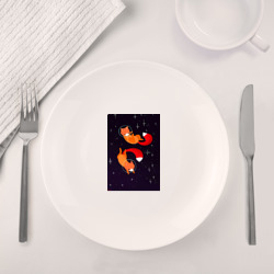 Набор: тарелка + кружка Лисы в невесомости - фото 2