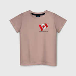 I'm Canadian - motto – Детская футболка хлопок с принтом купить со скидкой в -20%