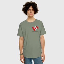 Мужская футболка хлопок Oversize I'm Canadian - motto - фото 2