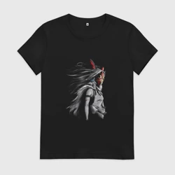 Женская футболка хлопок Принцесса Мононоке Сан