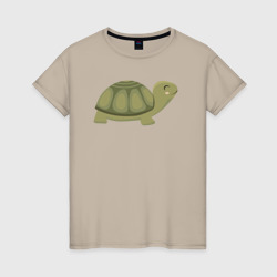 Милая черепашка – Женская футболка хлопок с принтом купить со скидкой в -20%