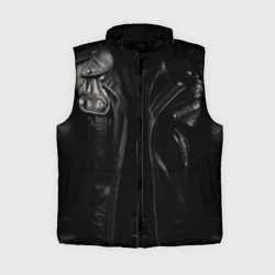 Женский жилет утепленный 3D Косуха терминатора чёрная