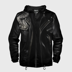 Мужская ветровка 3D Косуха терминатора чёрная