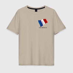 I'm French - motto – Футболка оверсайз из хлопка с принтом купить со скидкой в -16%