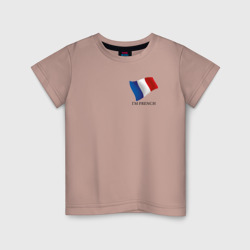 Детская футболка хлопок I'm French - motto
