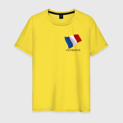 Мужская футболка хлопок I'm French - motto