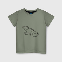 Игуана – Детская футболка хлопок с принтом купить со скидкой в -20%
