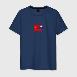 Мужская футболка хлопок Россия символ минимализм