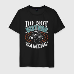 Мужская футболка хлопок Do not disturb i'm gaming