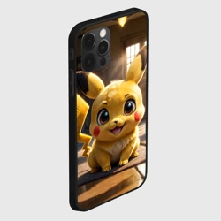 Чехол для iPhone 12 Pro Пикачу сидит в комнате - фото 2