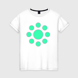 Круги солнышко – Женская футболка хлопок с принтом купить со скидкой в -20%