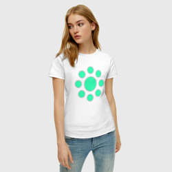 Женская футболка хлопок Круги солнышко - фото 2