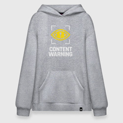 Худи SuperOversize хлопок Content Warning logo