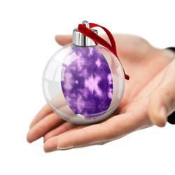 Шар с принтом Фиолетовый тайдай для любого человека, вид спереди №2. Цвет основы: прозрачный