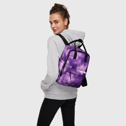 Женский рюкзак 3D Фиолетовый тайдай - фото 2