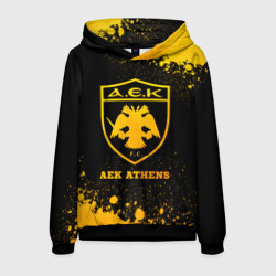 Мужская толстовка 3D AEK Athens - gold gradient