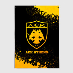 Постер AEK Athens - gold gradient