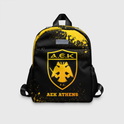 Детский рюкзак 3D AEK Athens - gold gradient