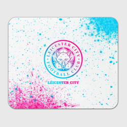 Прямоугольный коврик для мышки Leicester City neon gradient style