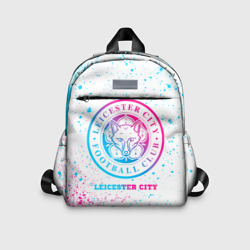 Детский рюкзак 3D Leicester City neon gradient style