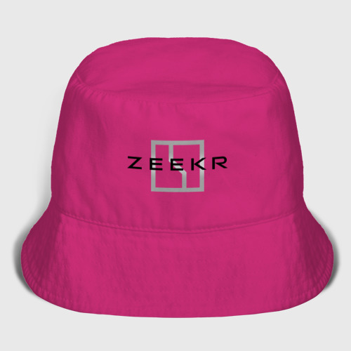 Мужская панама хлопок Zeecr - logo, цвет ярко-розовый