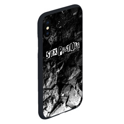 Чехол для iPhone XS Max матовый Sex Pistols black graphite - фото 2