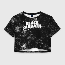 Женская футболка Crop-top 3D Black Sabbath black ice