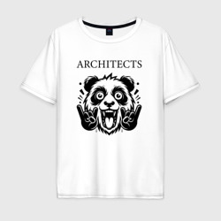 Мужская футболка хлопок Oversize Architects - rock panda