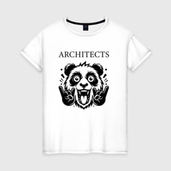 Женская футболка хлопок Architects - rock panda