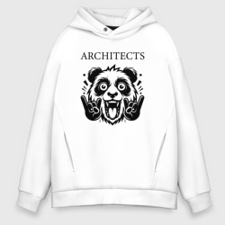 Мужское худи Oversize хлопок Architects - rock panda