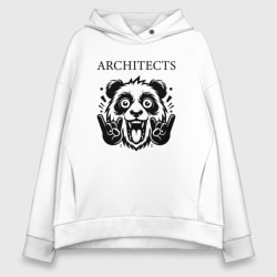 Женское худи Oversize хлопок Architects - rock panda