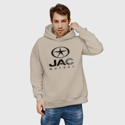 Мужское худи Oversize хлопок Jac - logo - фото 2